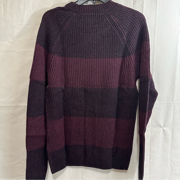 INC International Concepts Mens Striped Crewneck Ribbed LongSleeve Sweater Small - Picture 3 of 9